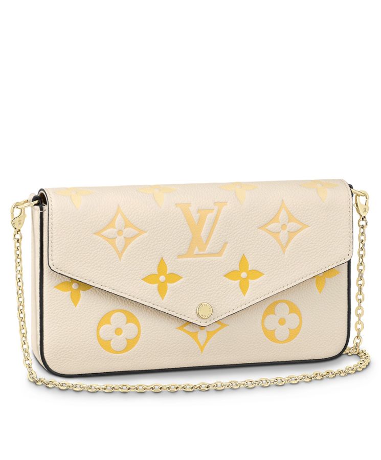 L.*V Felicie, Pochette M80498, Monogram Empreinte Leather, Summer 2021 Collection, Luxury Leather Goods