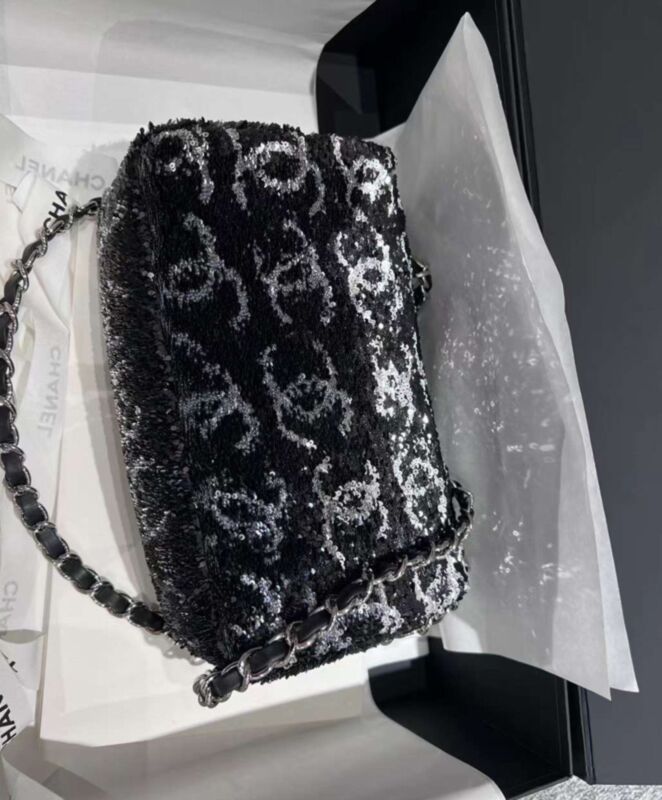 Cha.nel Evening Bag AS4298 Black