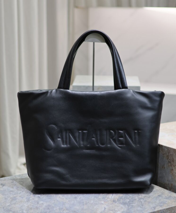 Saint.Lau.rent Tote In Nappa Lambskin Black