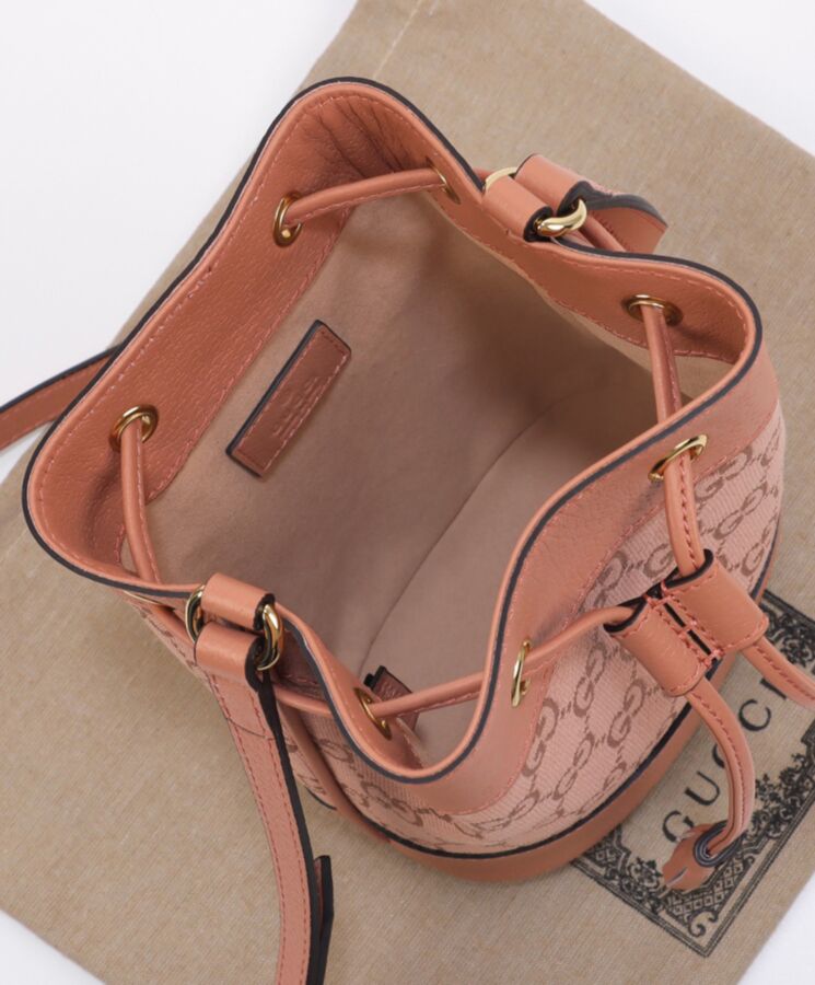 G.U.C.C Ophidia GG Mini Bucket Bag 550620 Pink