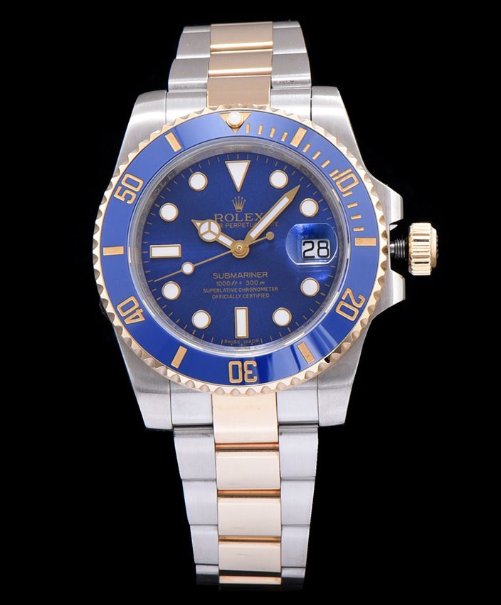 Ro.le.x Submariner Automatic Watch with Dimond Blue