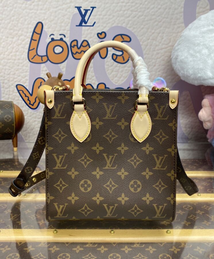 L.*V Sac Plat BB Bag M46265 Brown