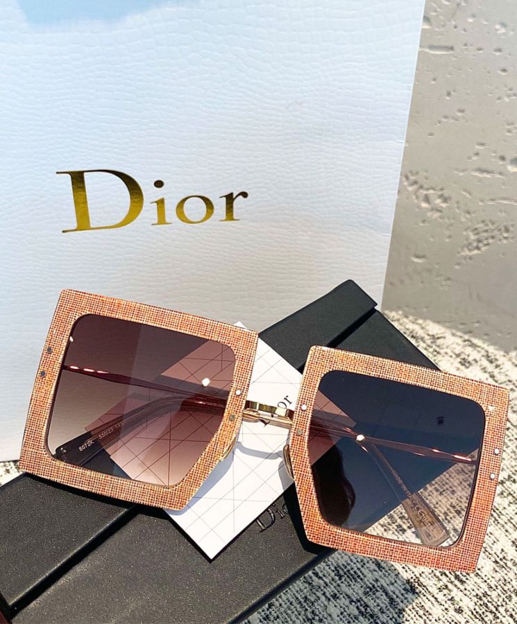 Di.ar Large-size square frame sunglasses, High-fashion sunglasses, UV protection sunglasses, Luxury sunglasses