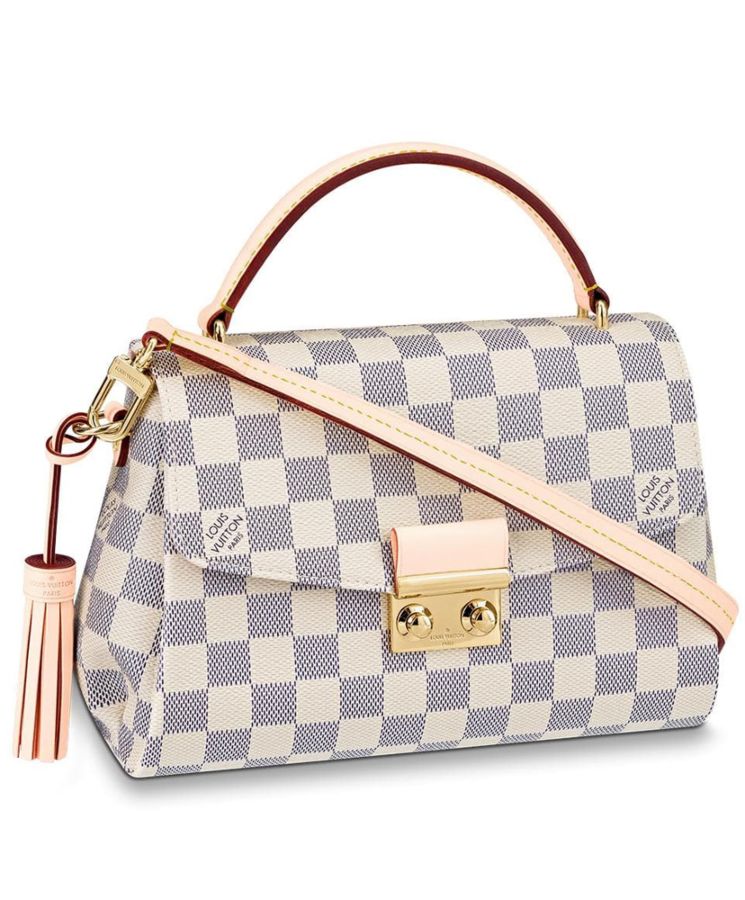 L.*V Croisette Damier Azur Canvas Bag White M41581